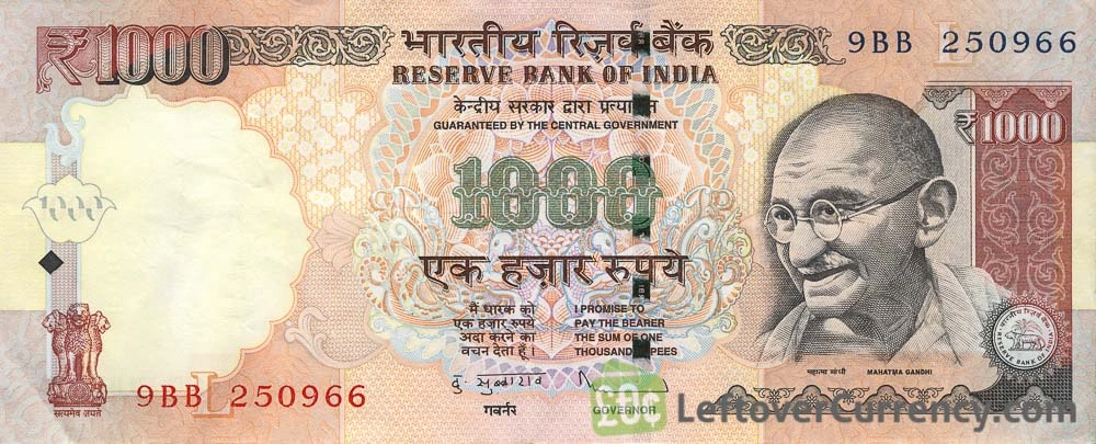 1000-indian-rupees-banknotes-gandhi-obverse