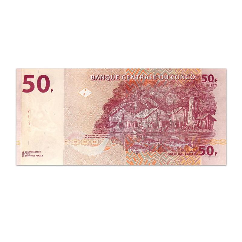 CONGO DEMOCRATIC REPUBLIC 50 FRANCS 2013