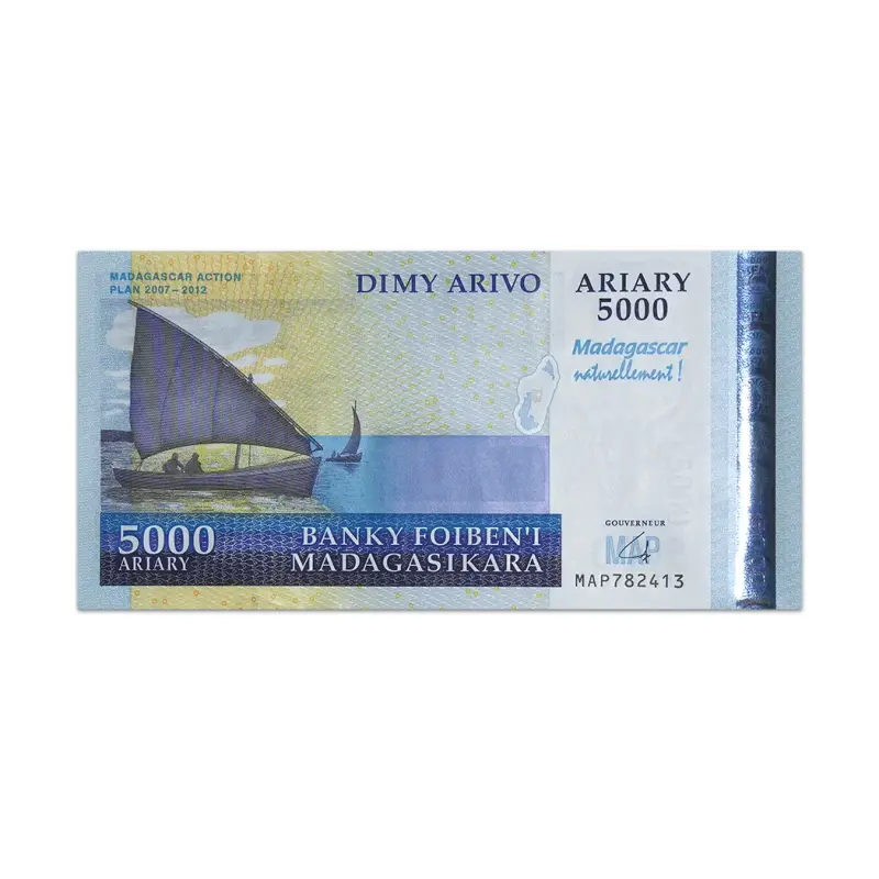 MADAGASCAR 5000 ARIARY 2007-12