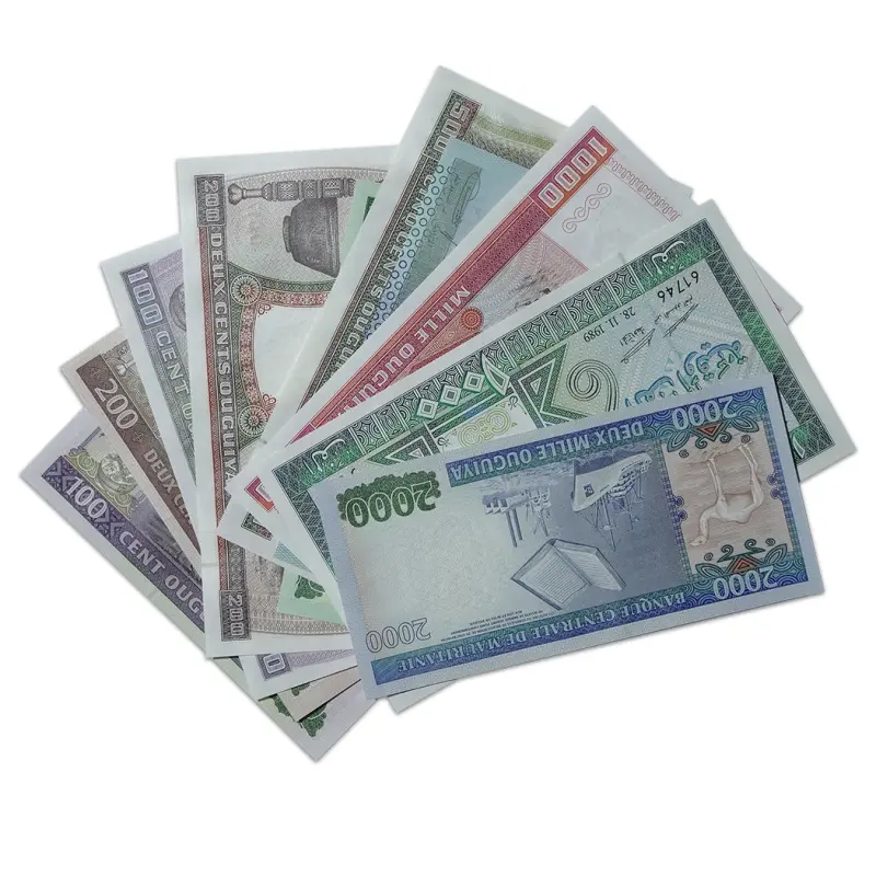 Mauritania 100-2000 set of 10 banknotes