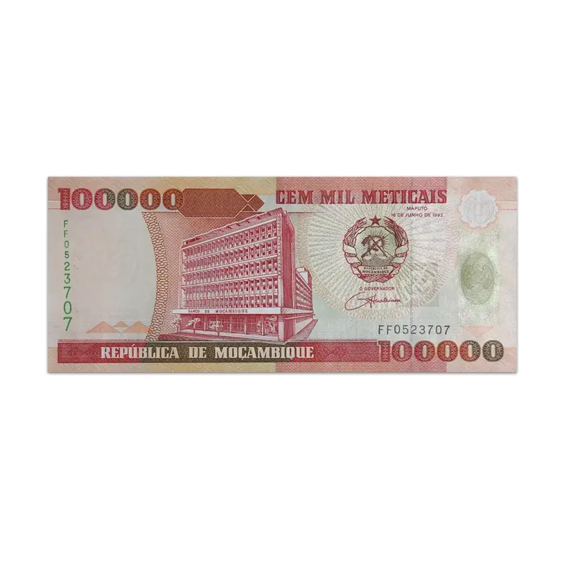 MOZAMBIQUE 100000 METICAIS 1993