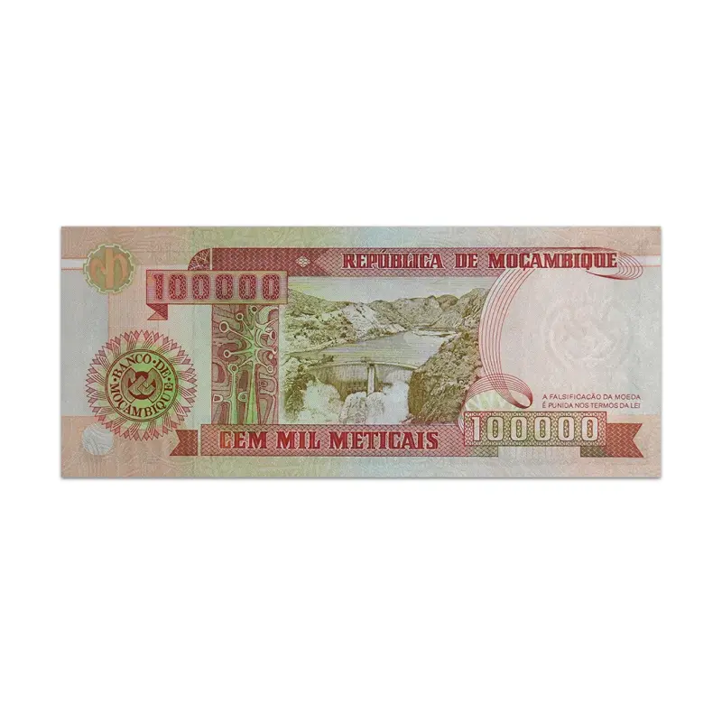 MOZAMBIQUE 100000 METICAIS 1993