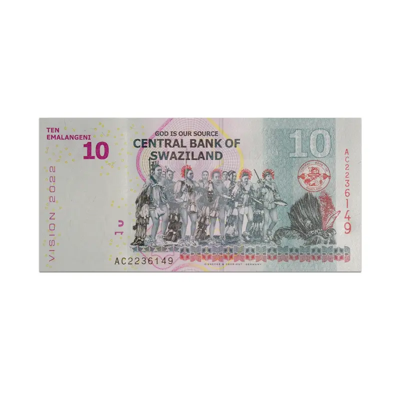 Swaziland 10 Emalangeni 2015