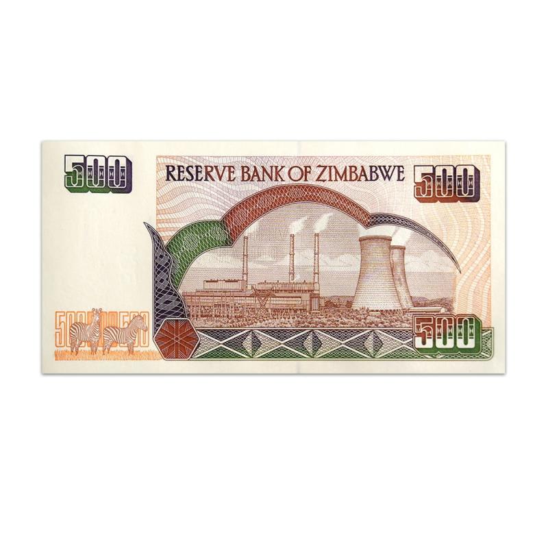 ZIMBABWE 500 DOLLARS 2001