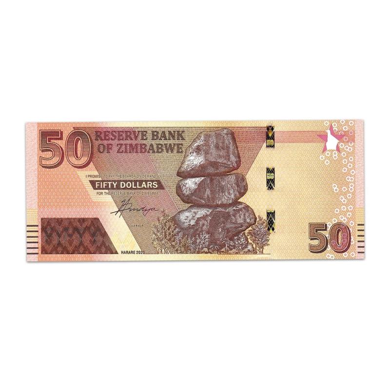ZIMBABWE 50 DOLLARS 2020