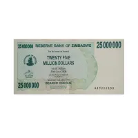 Zimbabwe  25 Million Dollars 2008