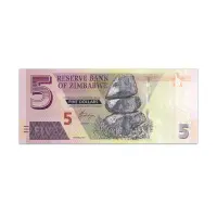 Zimbabwe 5 Dollars 2019