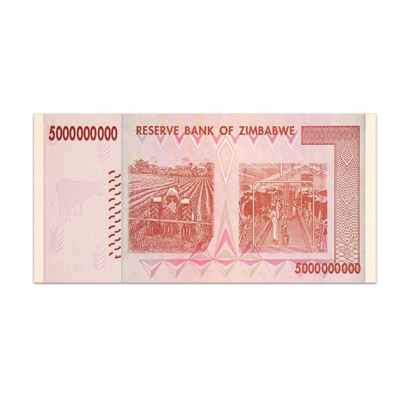 Zimbabwe 5 Billion Dollars 2008