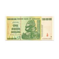 Zimbabwe 1 Billion Dollars 2008