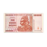 Zimbabwe 5 Billion Dollars 2008