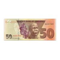 ZIMBABWE 50 DOLLARS 2020