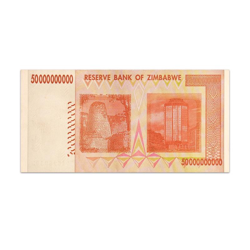 Zimbabwe 50 Billion Dollars 2008