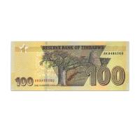 ZIMBABWE 100 DOLLARS 2020