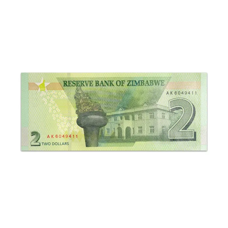 Zimbabwe 2 Dollars 2019