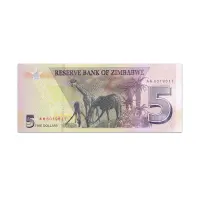 Zimbabwe 5 Dollars 2019