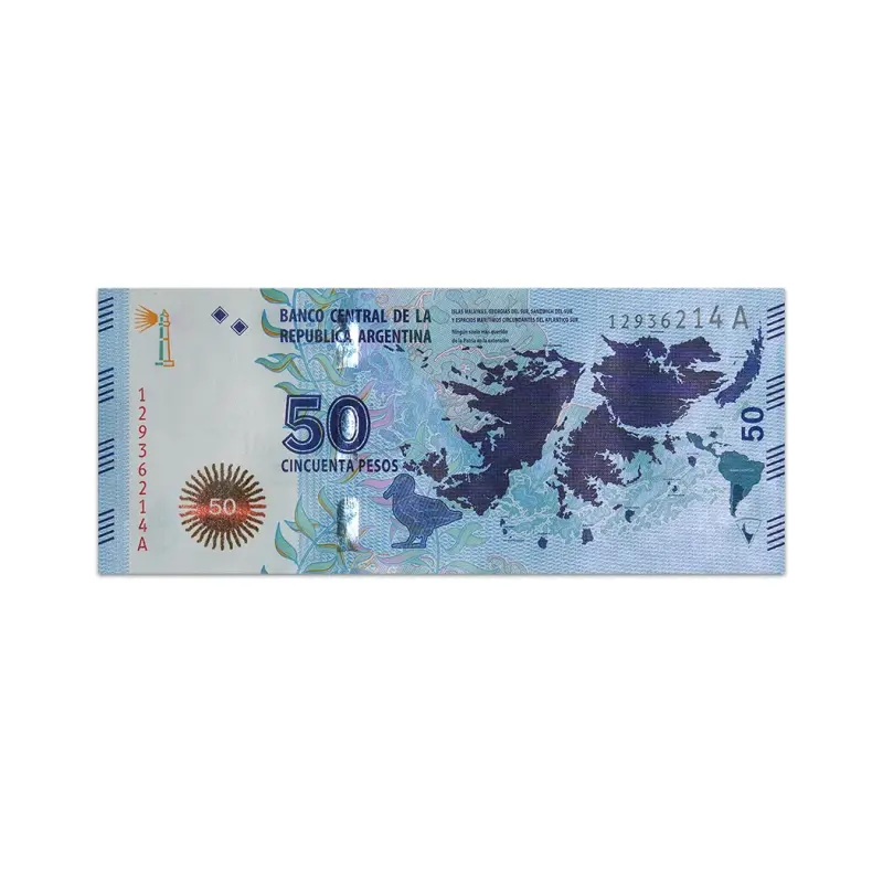 ARGENTINA 50 PESOS 2015