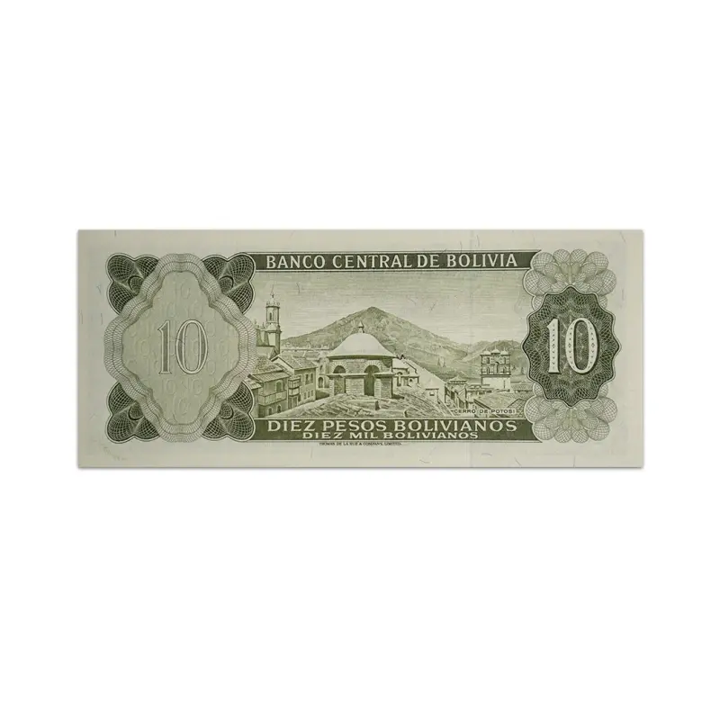 Bolivia 10 Bolivian peso 1962