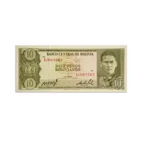 Bolivia 10 Bolivian peso 1962