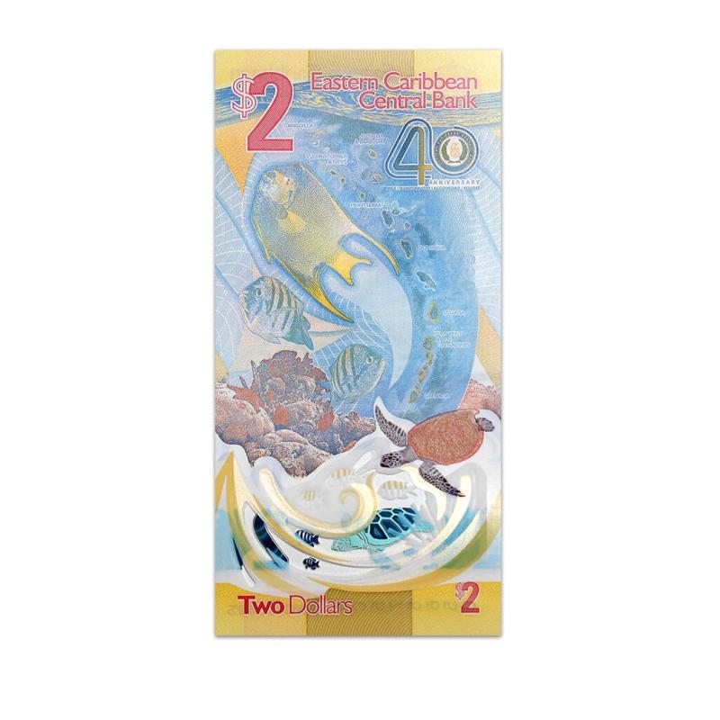 Eastern Caribbean States 2 Dollar 2023
