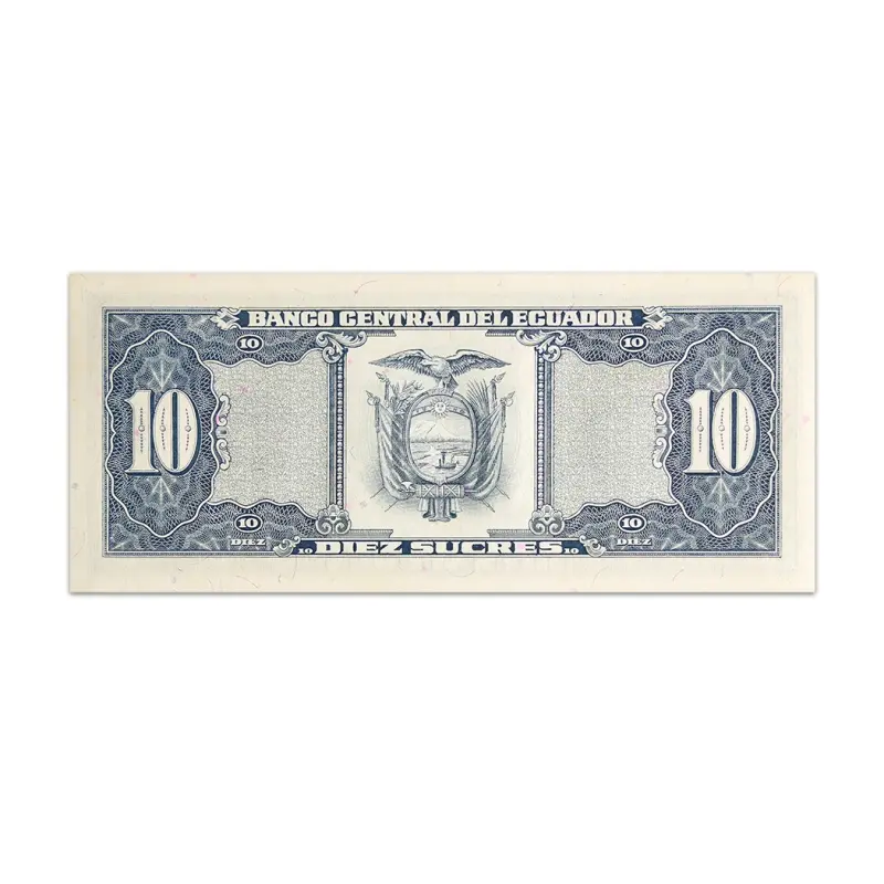 Ecuador 10 sucres 1986