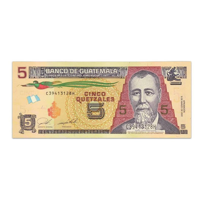 Guatemala 5 Quetzales 2022