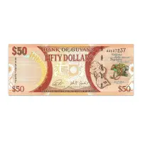 Guyana 50 Dollars 2016 50 Year of independence Commemorative Issue