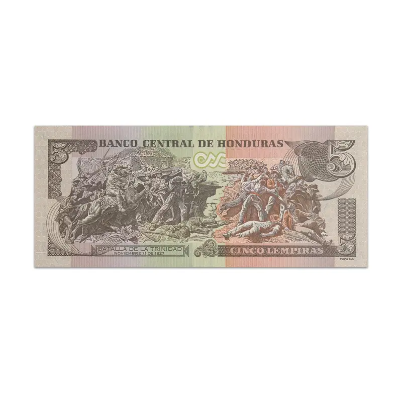 Honduras 5 lempiras 2019