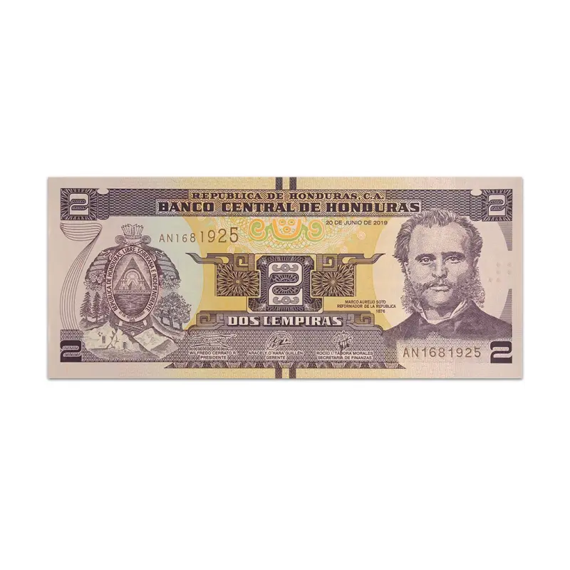 Honduras 2 lempiras 2019