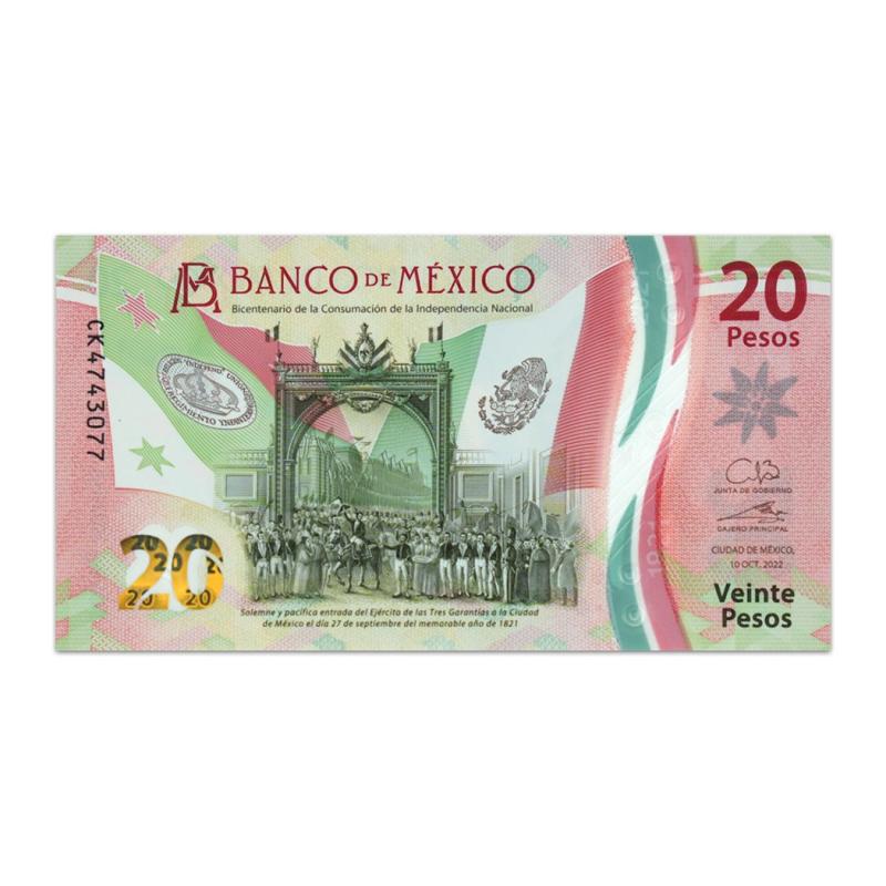 Mexico 20 Pesos 2021 Commemorative Issue