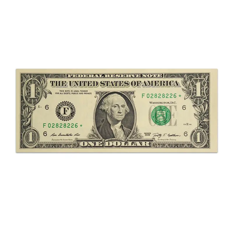 United States of America 1 Dollar Rare star Series note 2009