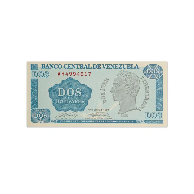 Venezuela 2 Bolivares 1989