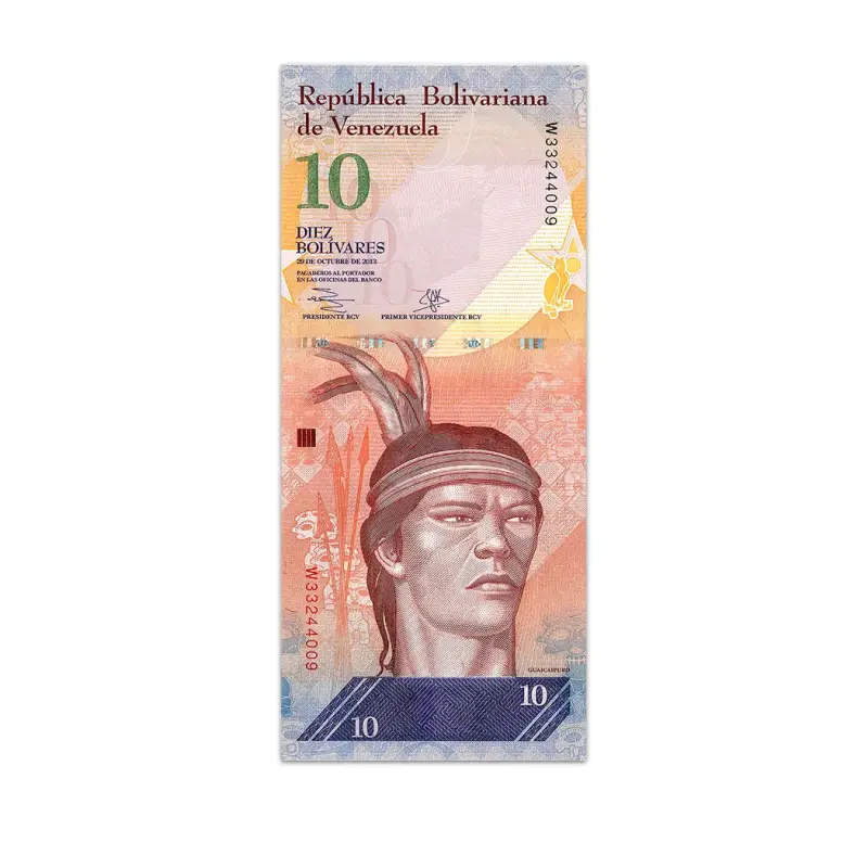 VENEZUELA 10 BOLIVERS 2014