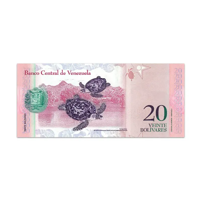 VENEZUELA 20 BOLIVERS 2014