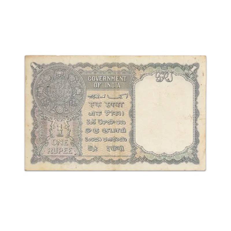 British India Rare King George VI 1 Rupee 1944 CE Jones P-25a