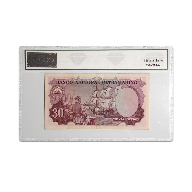 Indo Portuguese 30 Escudos 1959 P-41 Rare PMCS Graded Banknote