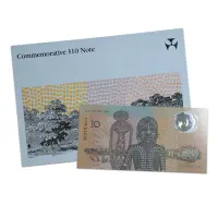 Australia 10 Dollars 1988 world first polymer note with Folder