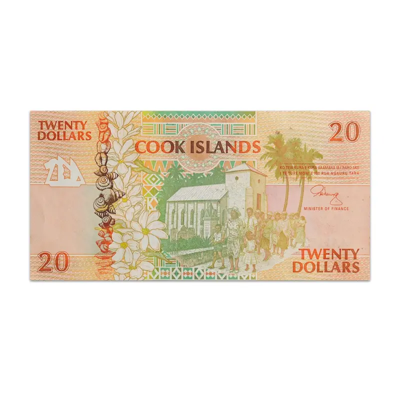 Cook Islands 20 Dollars 1992