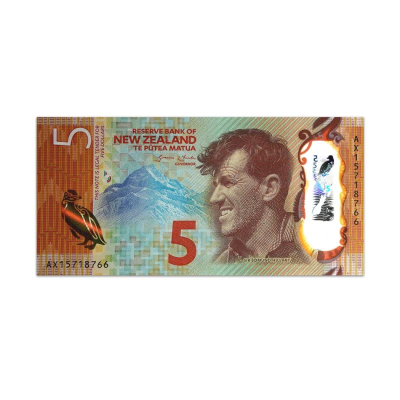 New zealand 5 dollar 2015