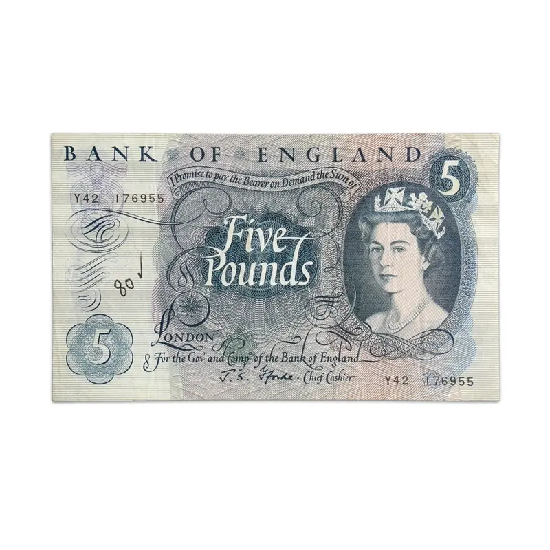 Great Britain Rare 5 Pounds 1963