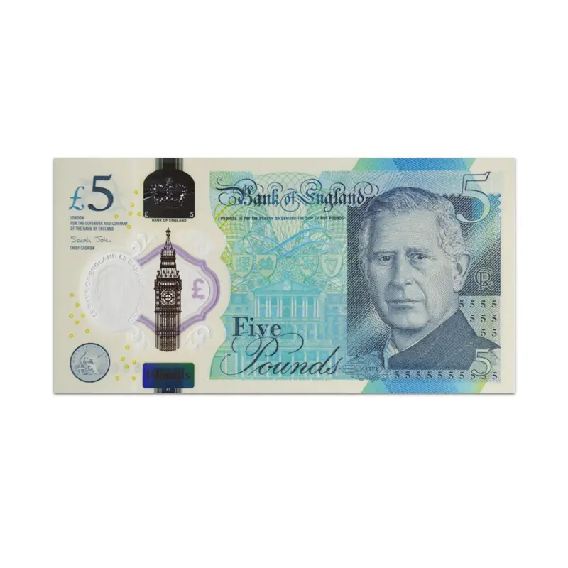 England 5 pounds 2024 King Charles III