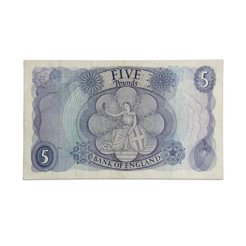 Great Britain Rare 5 Pounds 1963