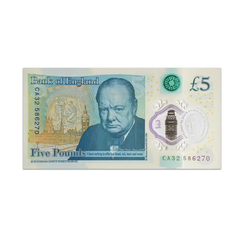 England 5 pounds 2024 King Charles III