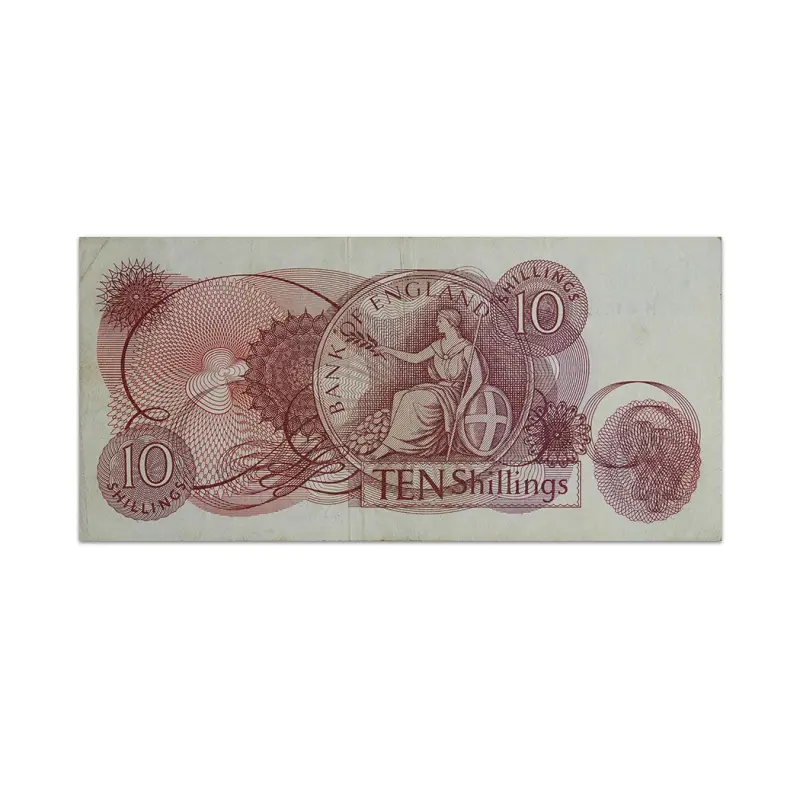 England 10 Shilling Queen Elizabeth II 1961-1970