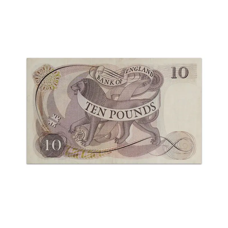 Great Britain Rare 10 Pounds 1966