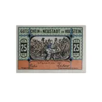 Germany 25 pfenning 1921 Neustadt in Holstein Notgeld more than 100 years old