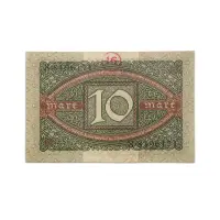 Germany 10 mark 1920 Reichbanknote More than 100 years old