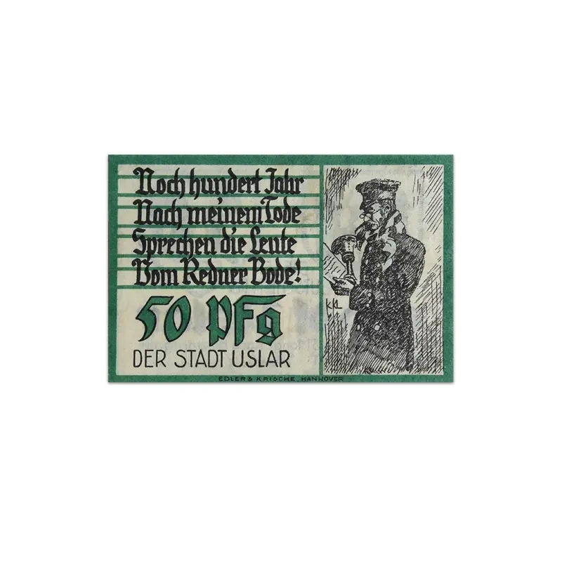 Germany 50 pfenning 1920 City of Uslar Notgeld more than 100 years old