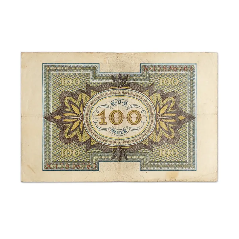 Germany 100 Mark 1920 More than 100 Years Old banknote