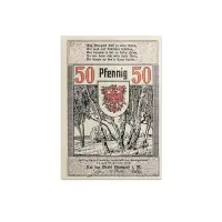 Germany 50 pfenning 1921 City of Stargard Notgeld more than 100 years old