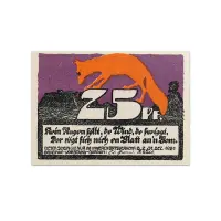 Germany 25 pfenning 1921 Dargun Gemeinde Notgeld more than 100 years old